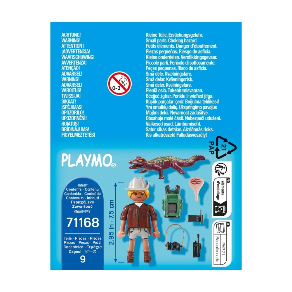 Playmobil Special Plus -  Εξερευνητής Με Αλιγάτορα, 71168 - Playmobil, Playmobil Special Plus