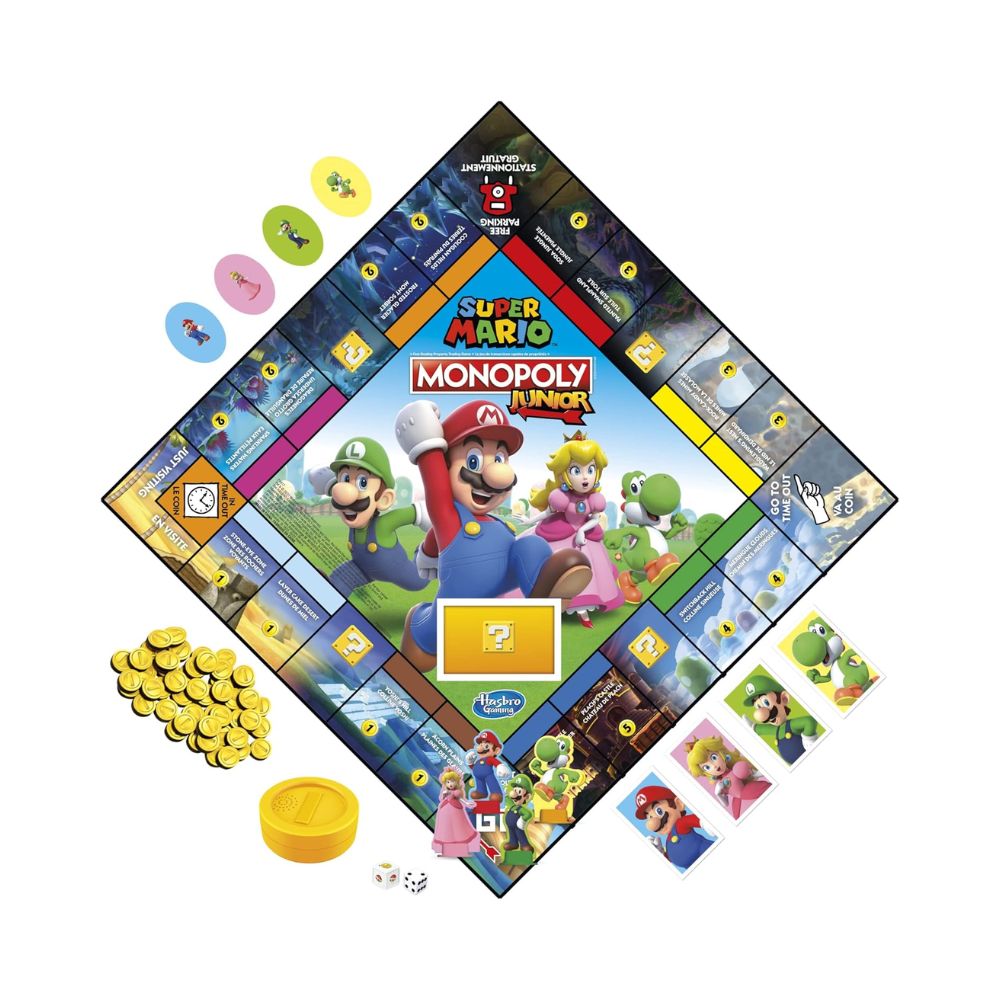 Επιτραπέζιο Παιχνίδι Monopoly Junior Super Mario Edition, F4817 - Hasbro Gaming, Monopoly