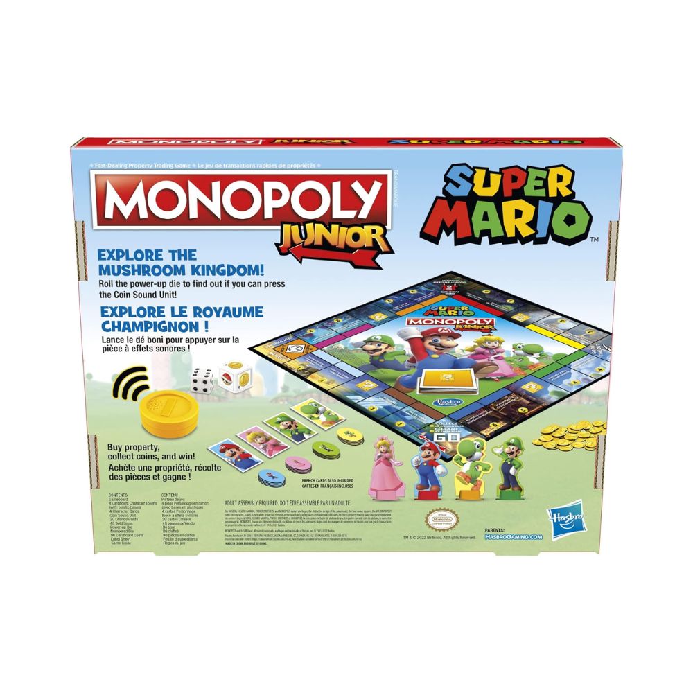 Επιτραπέζιο Παιχνίδι Monopoly Junior Super Mario Edition, F4817 - Hasbro Gaming, Monopoly