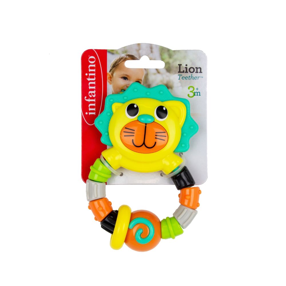 Infantino Μασητικό λιονταράκι Lion Teether, B-930-216274-01 - Infantino