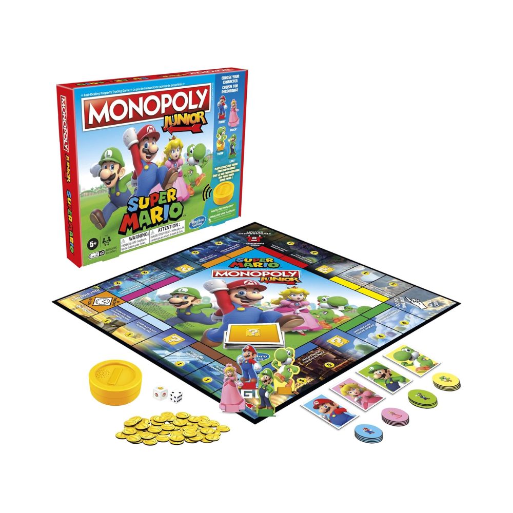 Επιτραπέζιο Παιχνίδι Monopoly Junior Super Mario Edition, F4817 - Hasbro Gaming, Monopoly