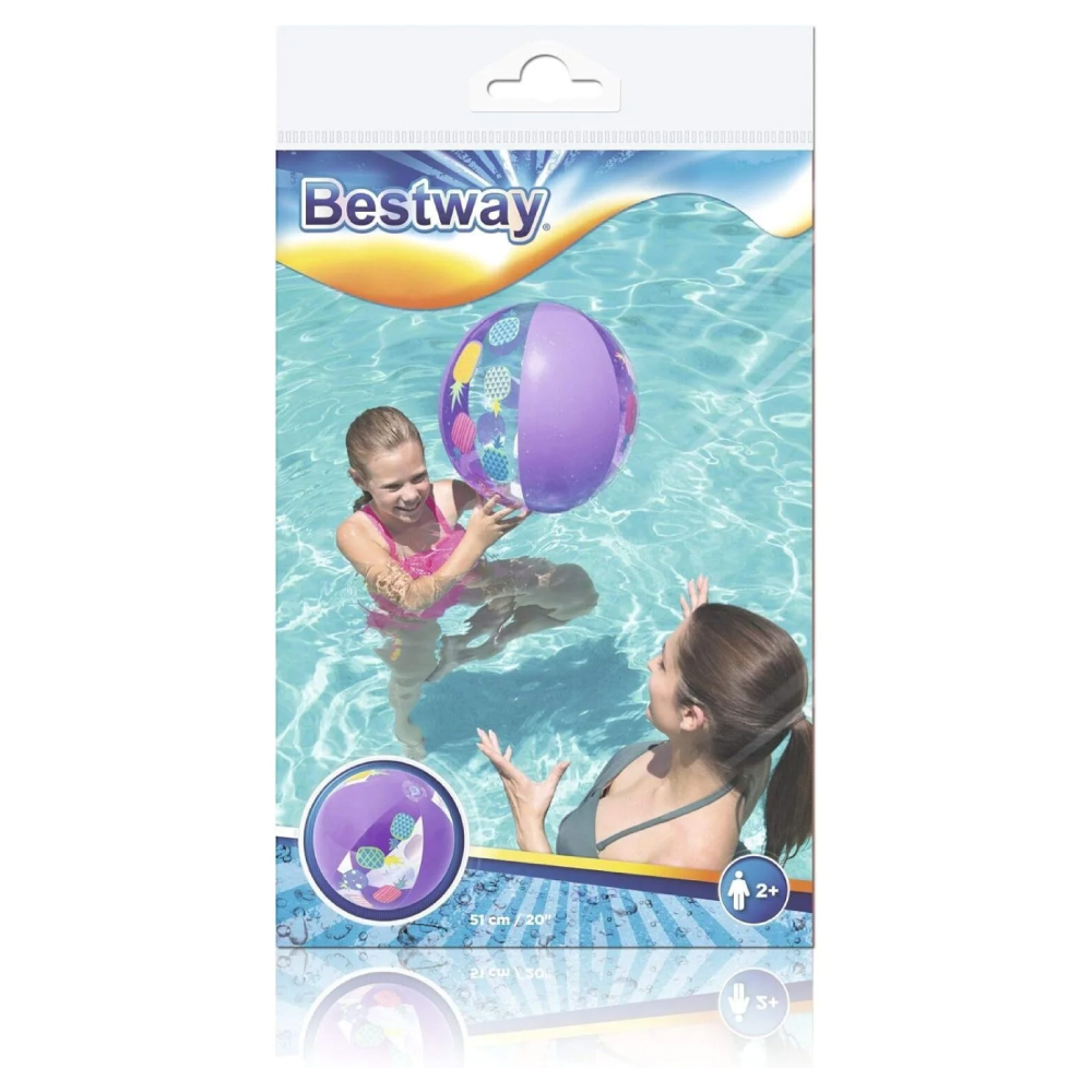 Bestway Μπάλα Θαλάσσης 51Εκ. (3Χρώματα) - 1 Τμχ 31036 - 