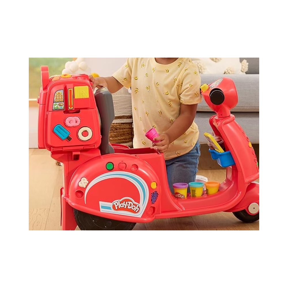 Play-Doh Pizza Delivery Scooter Playset, F8803 - Play-Doh