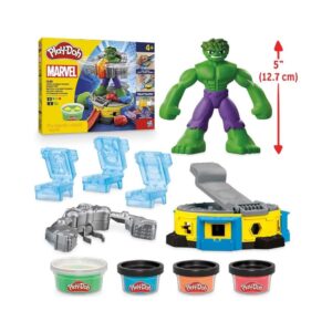 Play-Doh Marvel Hulk Smash & Squish Playset με την Φιγούρα του Hulk, F9826 - Marvel, Play-Doh