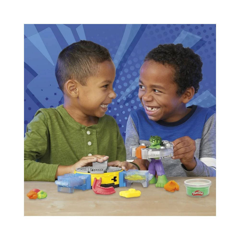 Play-Doh Marvel Hulk Smash & Squish Playset με την Φιγούρα του Hulk, F9826 - Marvel, Play-Doh