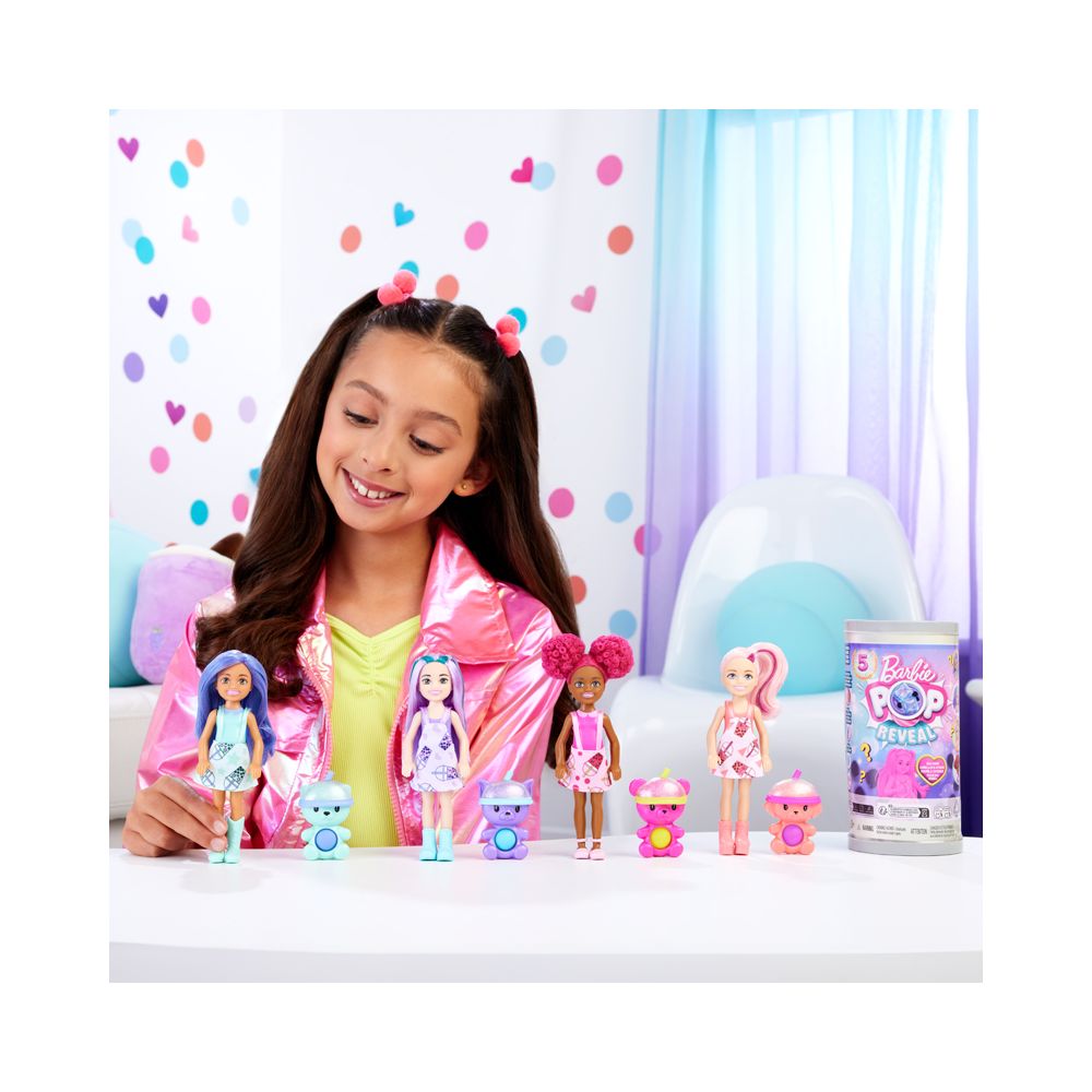 Barbie - Chelsea Pop Reveal Bubble Tea Doll σε Διάφορα Σχέδια, HRK63 - Barbie