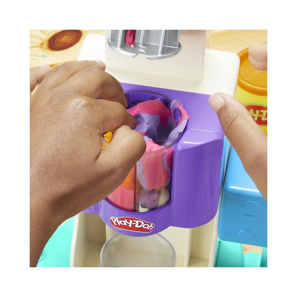 Play-Doh Rainbow Swirl Ice Cream Playset, G0028 - Play-Doh