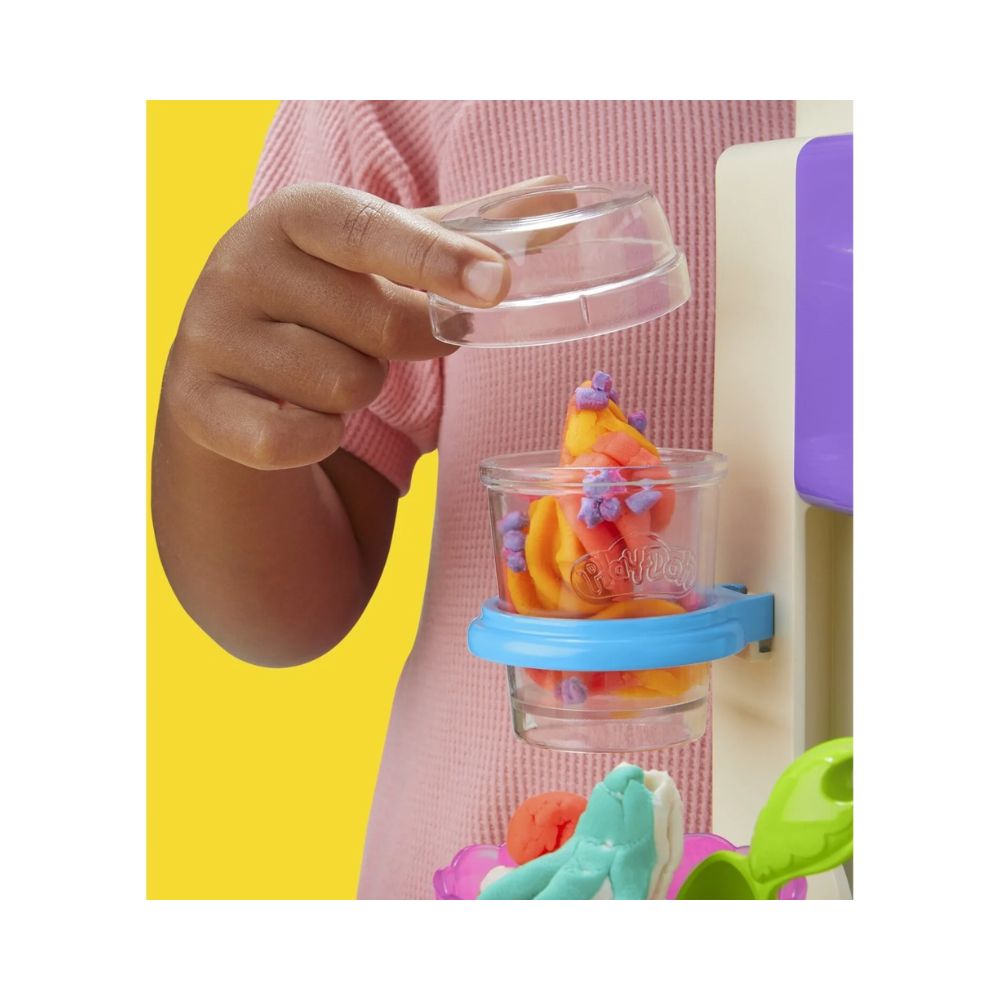 Play-Doh Rainbow Swirl Ice Cream Playset, G0028 - Play-Doh