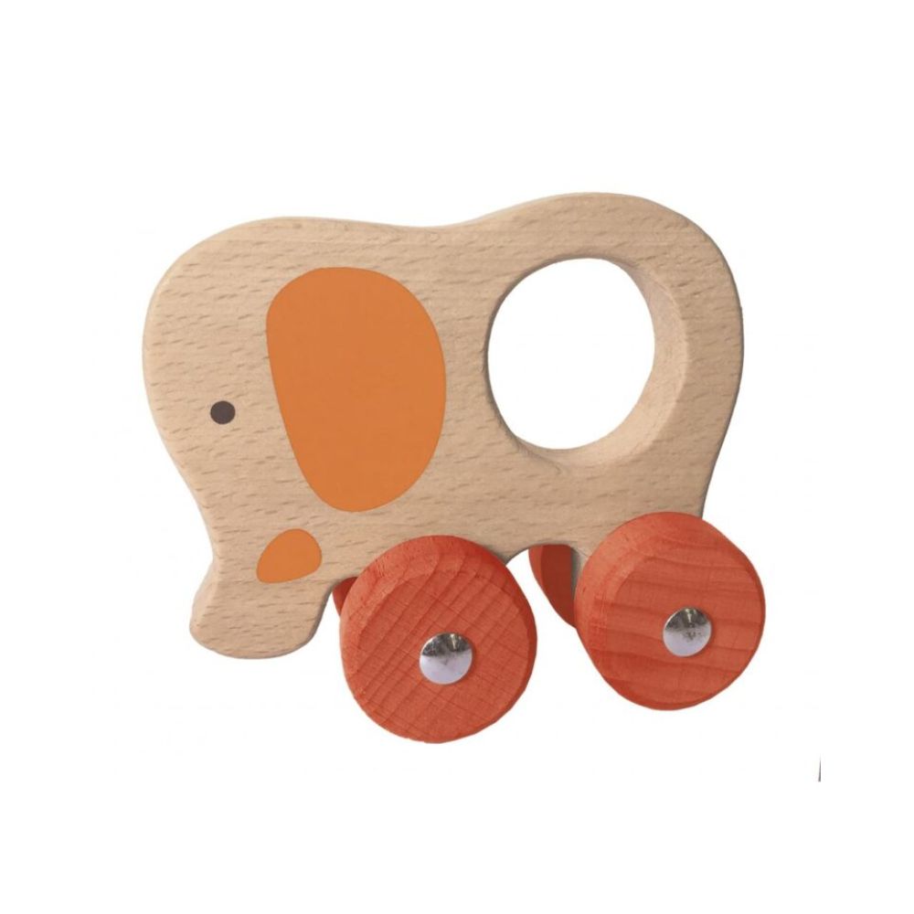 Wood' N Play Ξύλινα ζωάκια με ρόδες σε Διάφορα Σχέδια - Wood' N Play