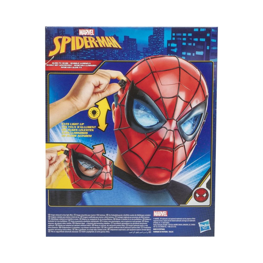 Spiderman Marvel Spider-Man Glow FX Μάσκα, Light-Up Role Play, F8839 - Marvel, Spider-Man