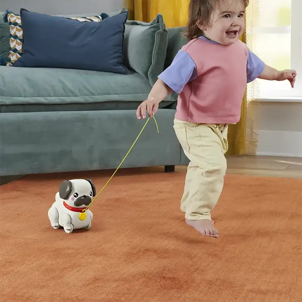 Mattel Fisher-Price Συρρόμενο Σκυλάκι Pug Παιχνίδι Με Σχοινάκι Για Τράβηγμα HTW94 - Fisher Price, Fisher-Price