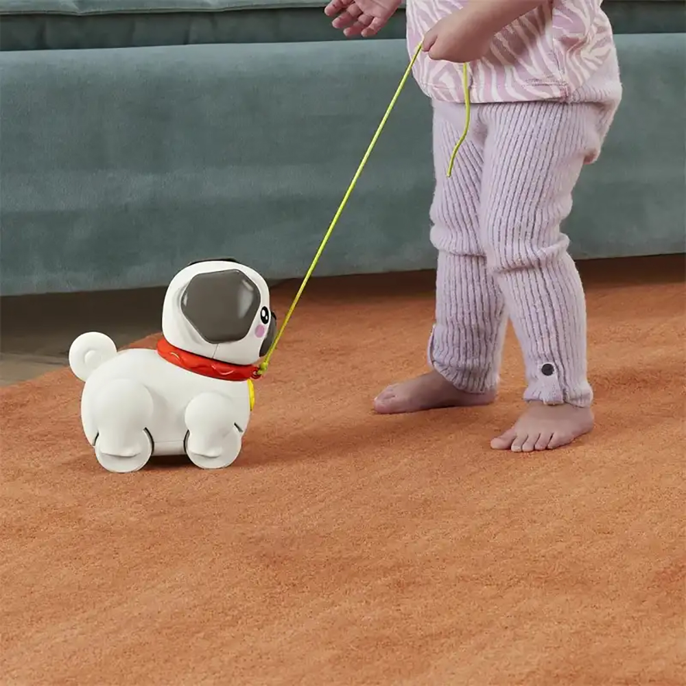 Mattel Fisher-Price Συρρόμενο Σκυλάκι Pug Παιχνίδι Με Σχοινάκι Για Τράβηγμα HTW94 - Fisher Price, Fisher-Price