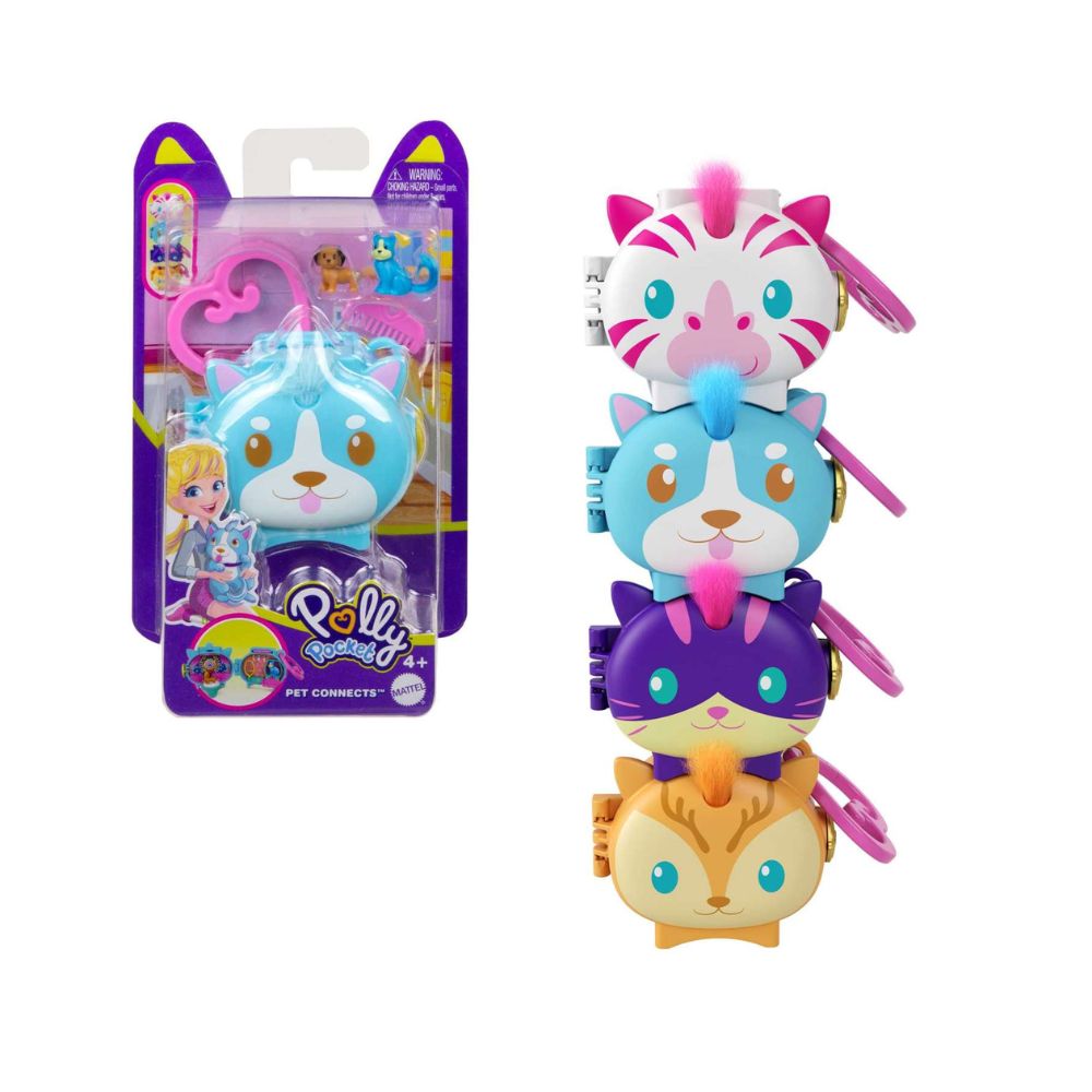 Polly Pocket Pet Connects Σετάκια με Ζωάκια σε Διάφορα Σχέδια, GYV99 - Polly Pocket