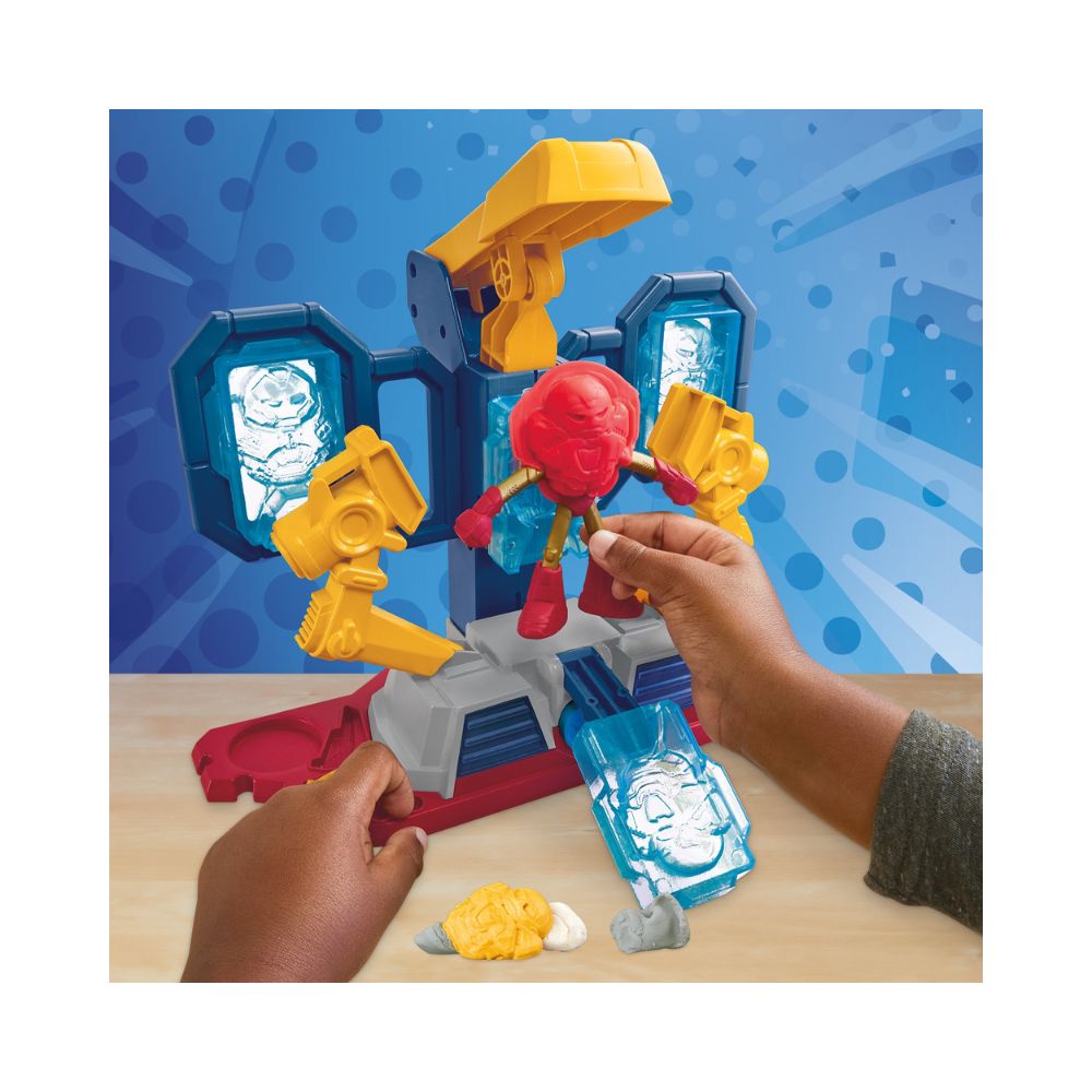 Play-Doh Marvel Iron Man Armor Maker Lab σετ παιχνιδιού με Φιγούρα Δράσης Iron Man, G0035 - Marvel, Play-Doh