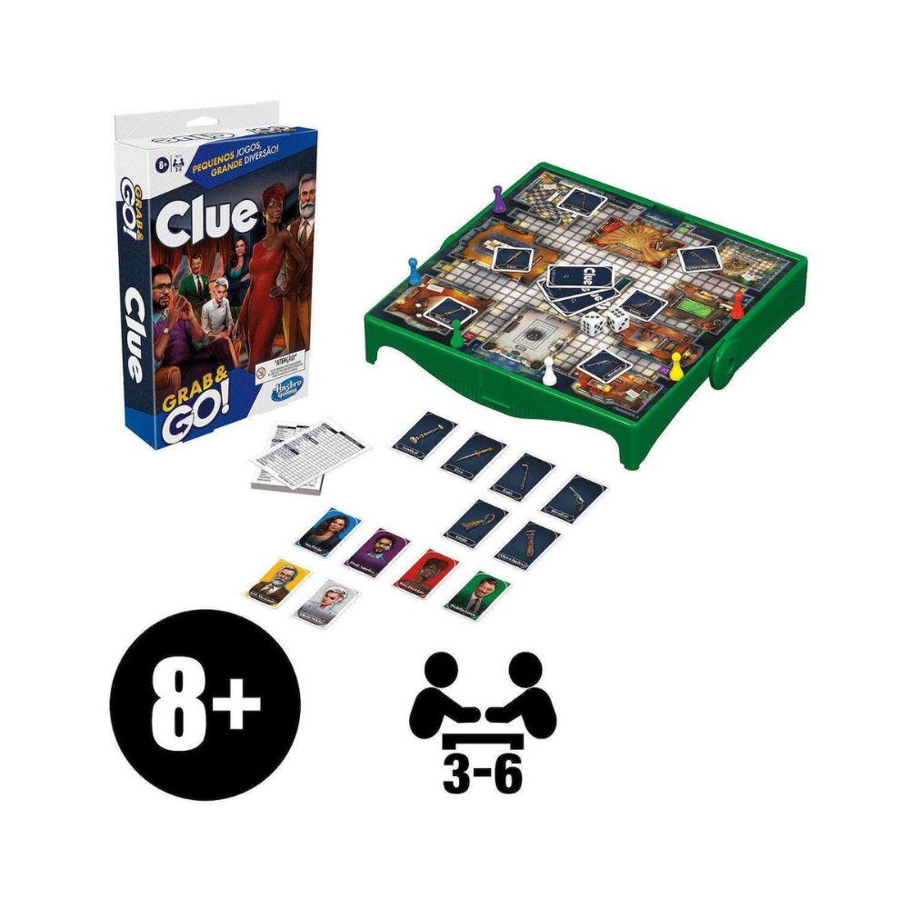 Επιτραπέζιο Παιχνίδι Cluedo Grab And Go F8251 - Hasbro Gaming