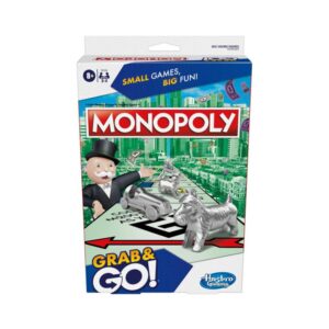 Επιτραπέζιο Παιχνίδι Monopoly Grab K Go, F8256 - Hasbro Gaming, Monopoly