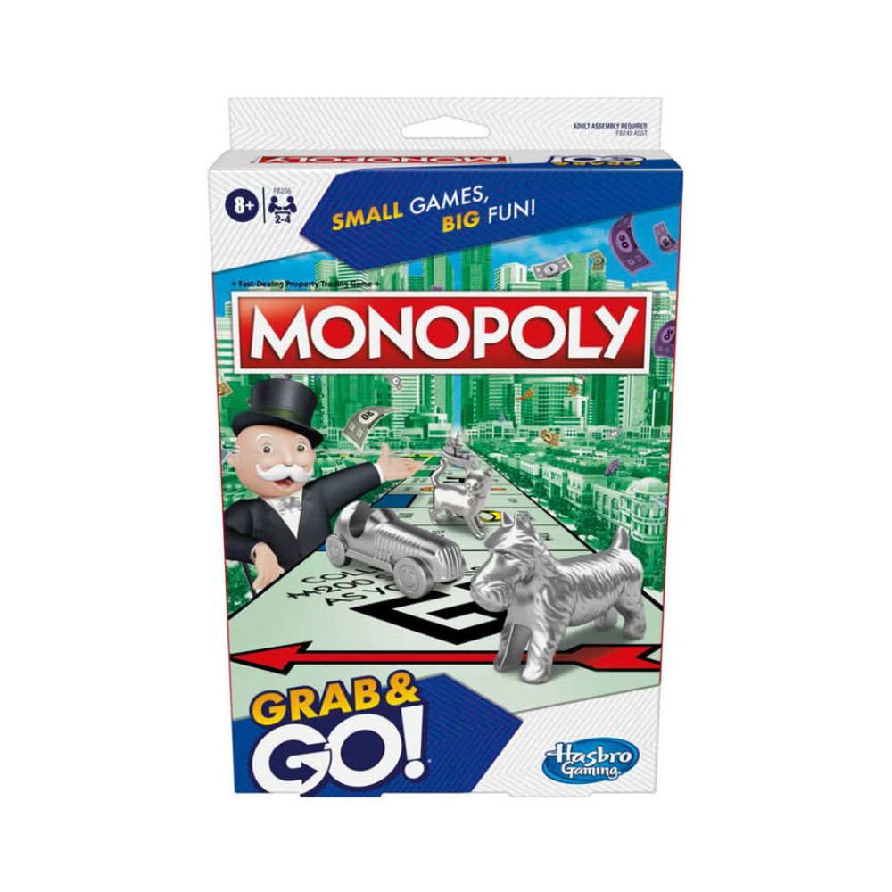 Επιτραπέζιο Παιχνίδι Monopoly Grab K Go, F8256 - Hasbro Gaming, Monopoly