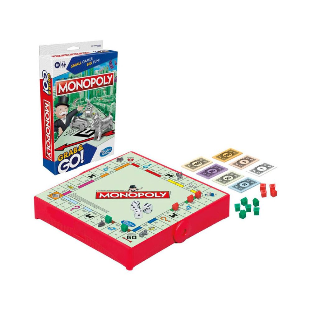 Επιτραπέζιο Παιχνίδι Monopoly Grab K Go, F8256 - Hasbro Gaming, Monopoly