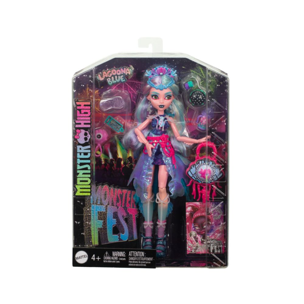 Monster High - Lagoona Blue Κούκλα With Glam Monster Fest Outfit, HXH82 - Monster High