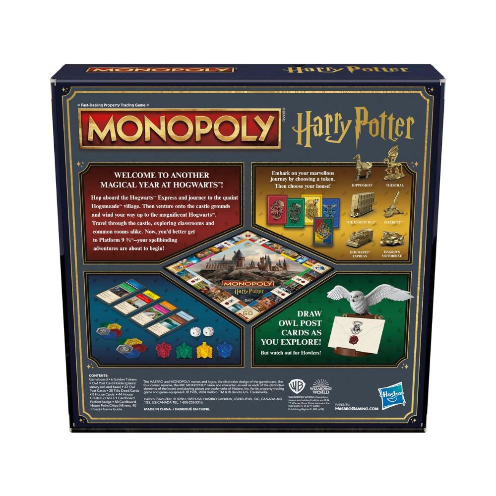 Επιτραπέζιο Παιχνίδι Monopoly Harry Potter Edition, F9422 - Harry Potter, Hasbro Gaming, Monopoly