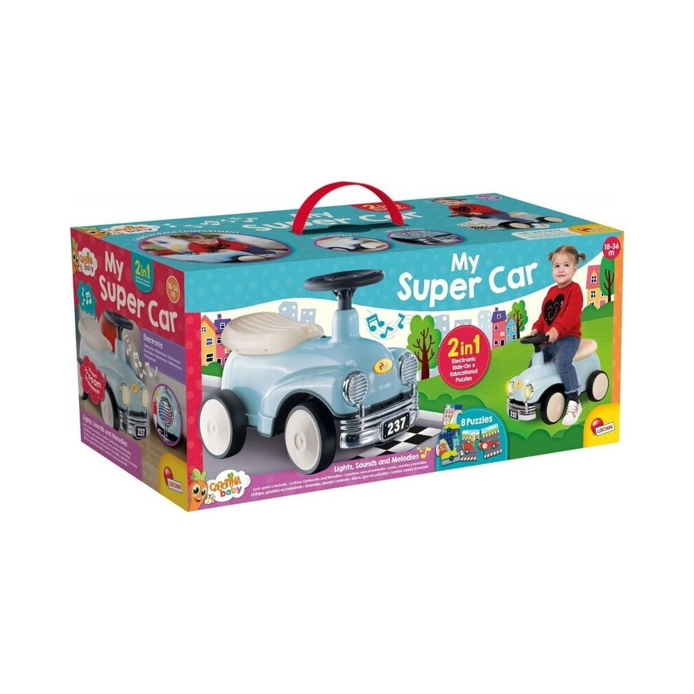 Lisciani - Carotina Baby Περπατούρα My Super Car 2 σε 1, 102259 - LISCIANI