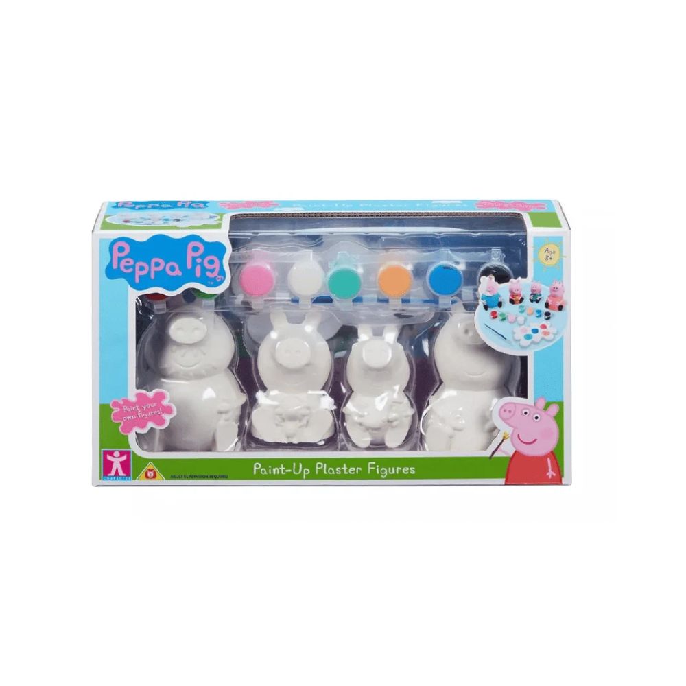 Peppa Pig - Φιγούρες από Πηλό Για Ζωγραφικη 4 Pack, PP019000 - Giochi Preziosi, Peppa Pig