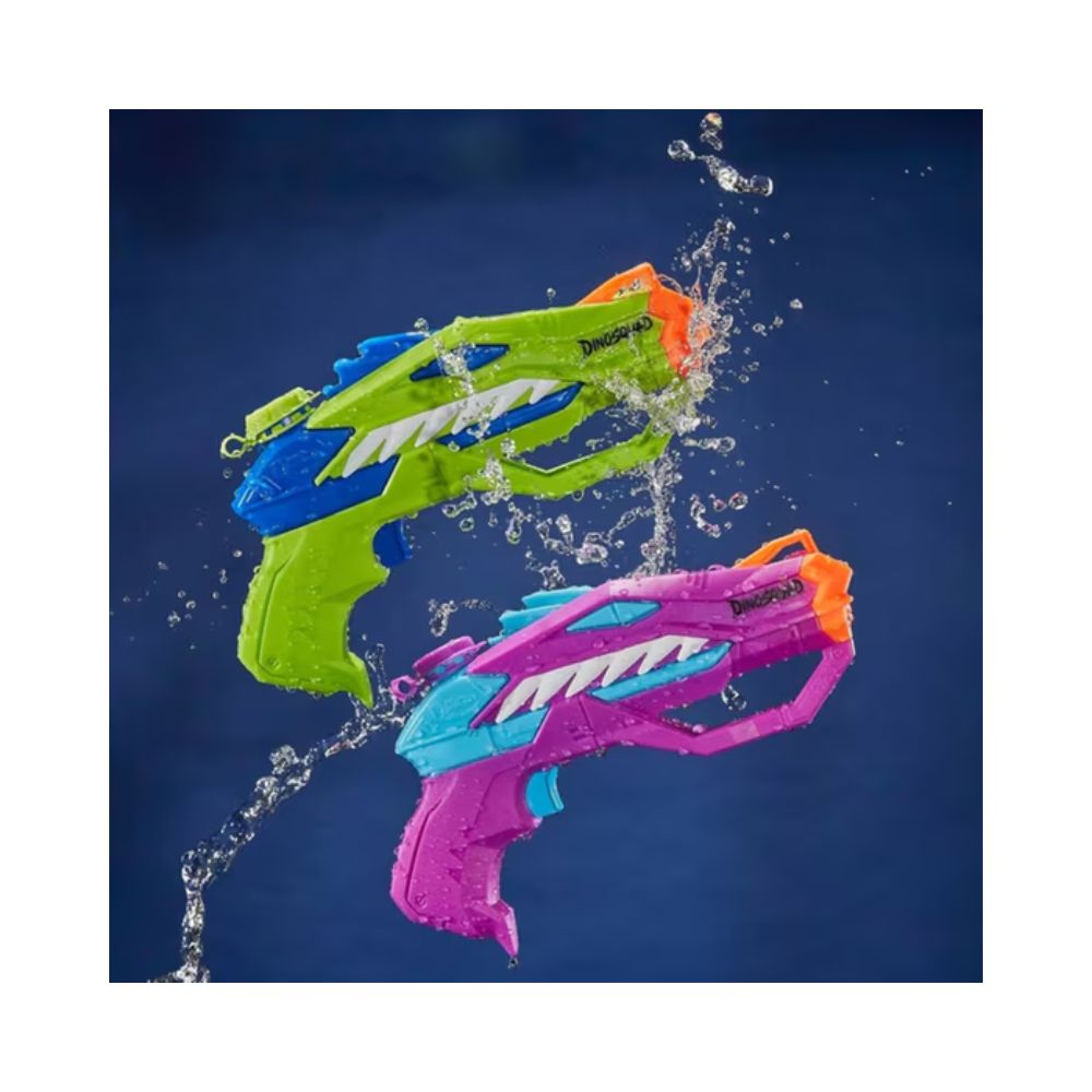 Nerf Dinosquad Super Soaker Raptor-Surge Dual Pack, F8436 - NERF