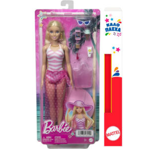 Λαμπάδα Barbie - Beach Glam Με Αξεσουάρ, HPL73 - Barbie