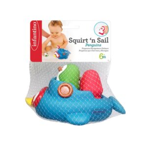 Infantino Squirt n Sail Penguins Παιχνίδι Μπάνιου 3 τμχ - Infantino