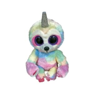 TY Beanie Boos Cooper Χνουδωτό Βραδύπους Μονόκερος Πολύχρωμος 15cm, 1607-36323 -  AS Company