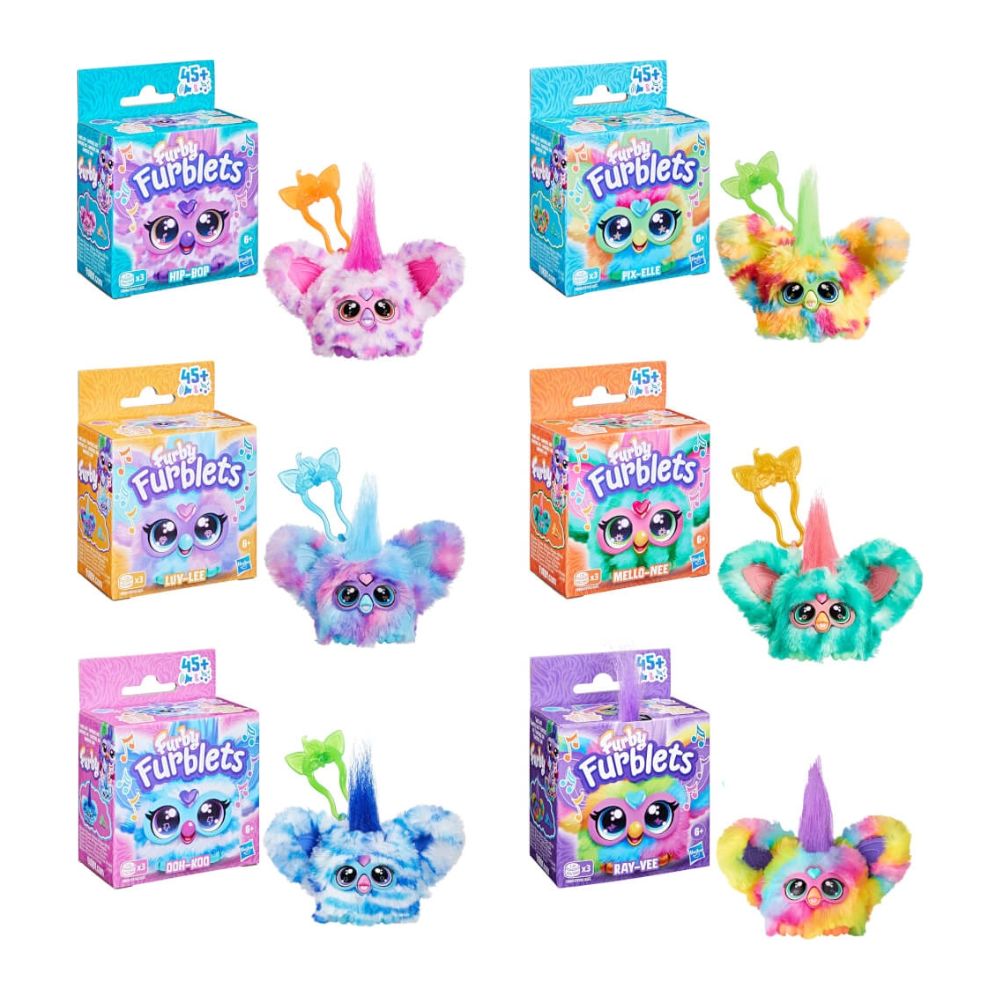 Hasbro Furby Furblets Αρκουδάκι με Ήχο 12cm σε Διάφορα Σχέδια, F9703 - Furby Furblets