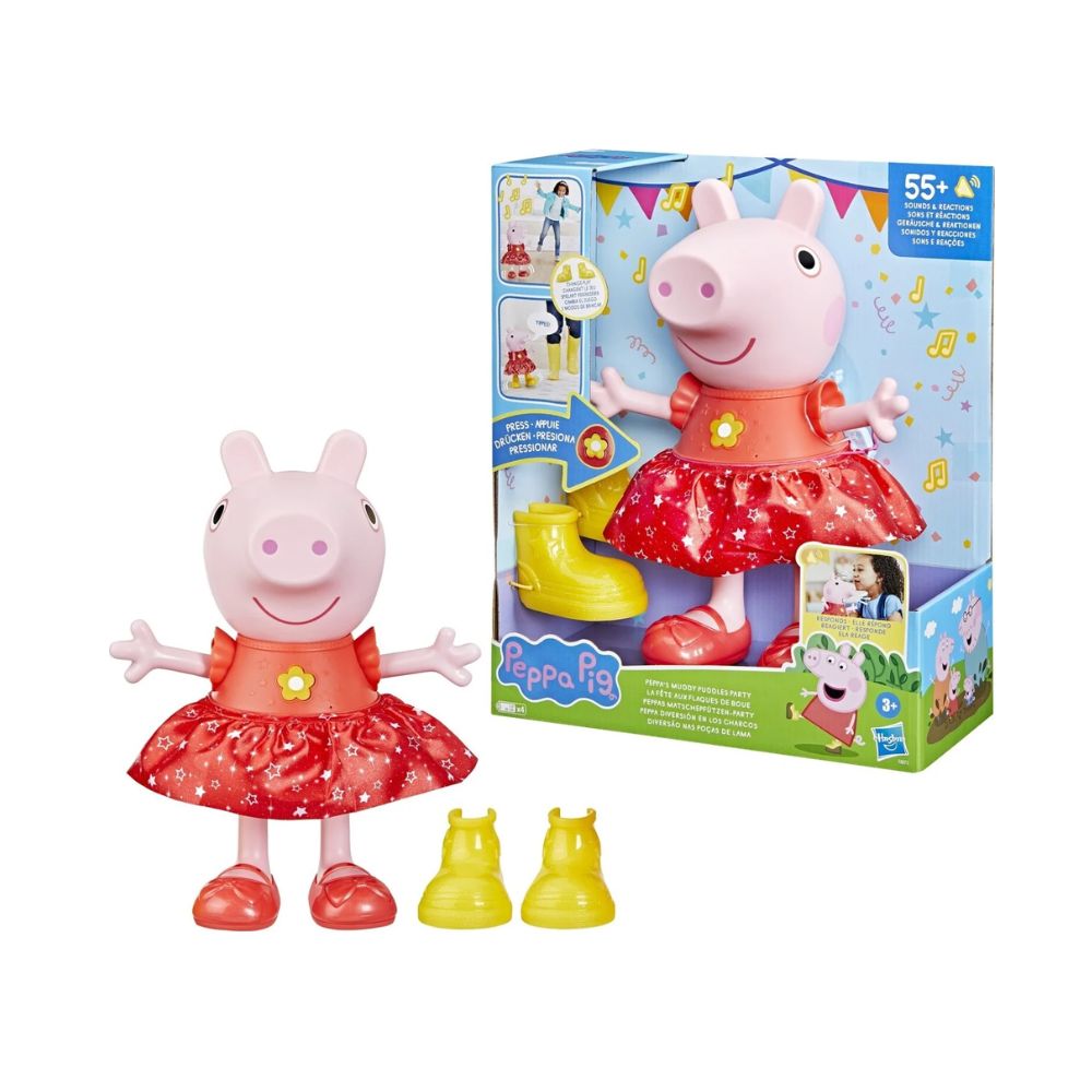 Peppa Pig Κούκλα Peppas Muddy Puddles Party, F8873 - Peppa Pig