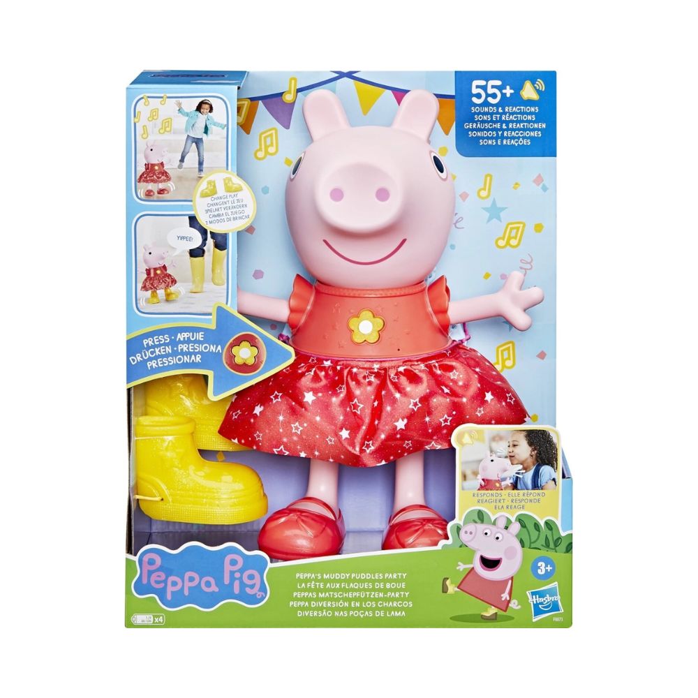 Peppa Pig Κούκλα Peppas Muddy Puddles Party, F8873 - Peppa Pig