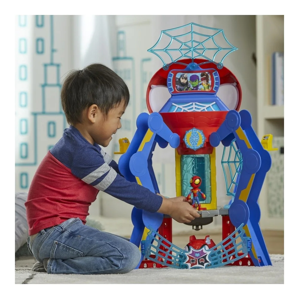 Hasbro - Spidey And His Amazing Friends Web Spinners Webquarters με Ήχους και Φως, F6723 - Spidey And His Amazing Friends