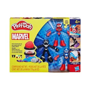 Play-Doh Marvel Hero Adventure Playset με 3 φιγούρες και αξεσουάρ Marvel Action, G0333 - Marvel, Play-Doh, Spider-Man