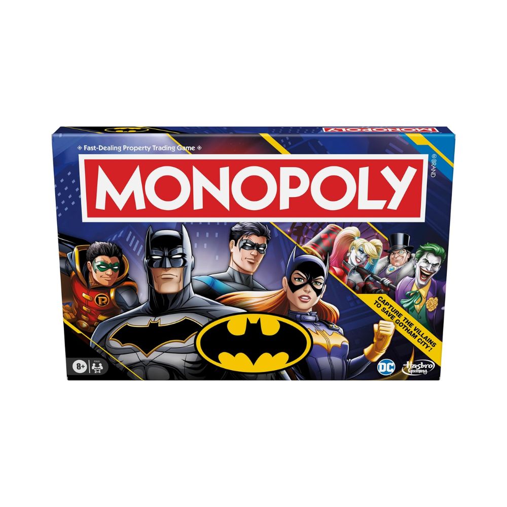 Επιτραπέζιο Παιχνίδι Monopoly Batman Edition, F9930 - Batman, DC Heroes, Hasbro Gaming, Monopoly