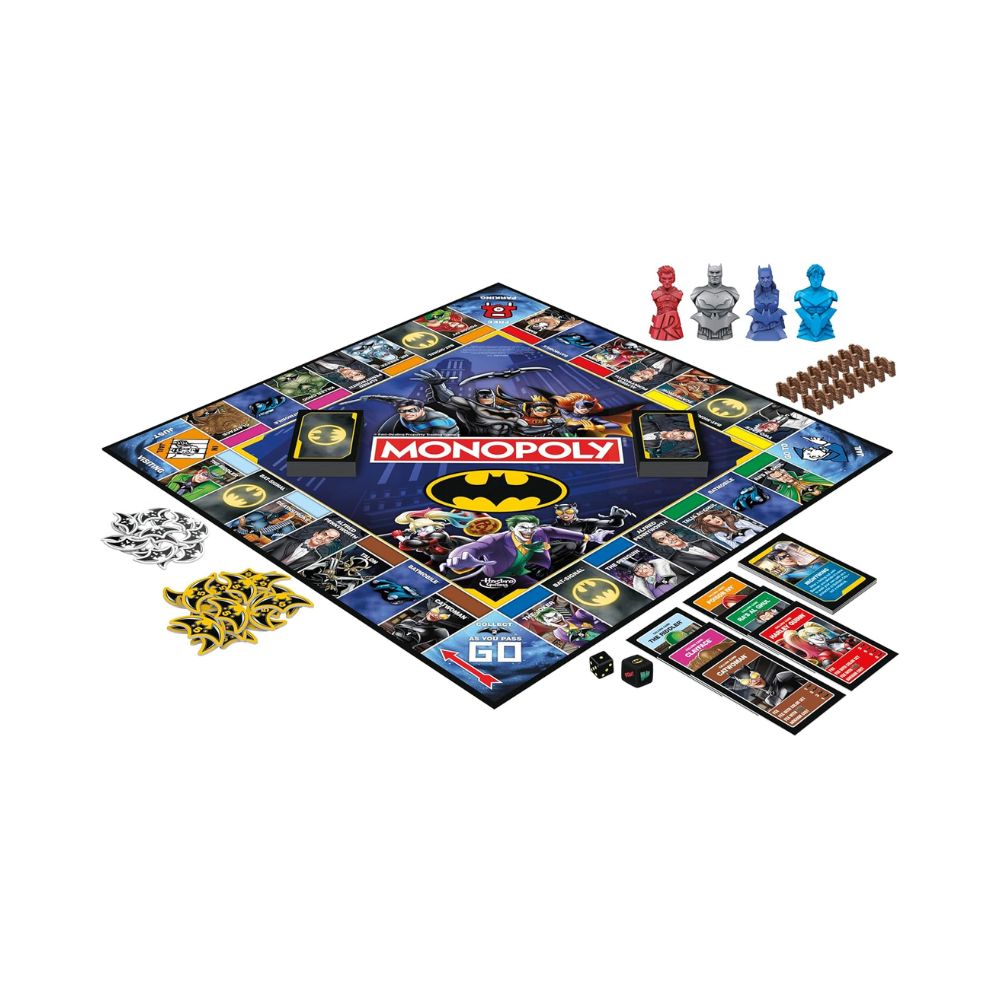 Επιτραπέζιο Παιχνίδι Monopoly Batman Edition, F9930 - Batman, DC Heroes, Hasbro Gaming, Monopoly