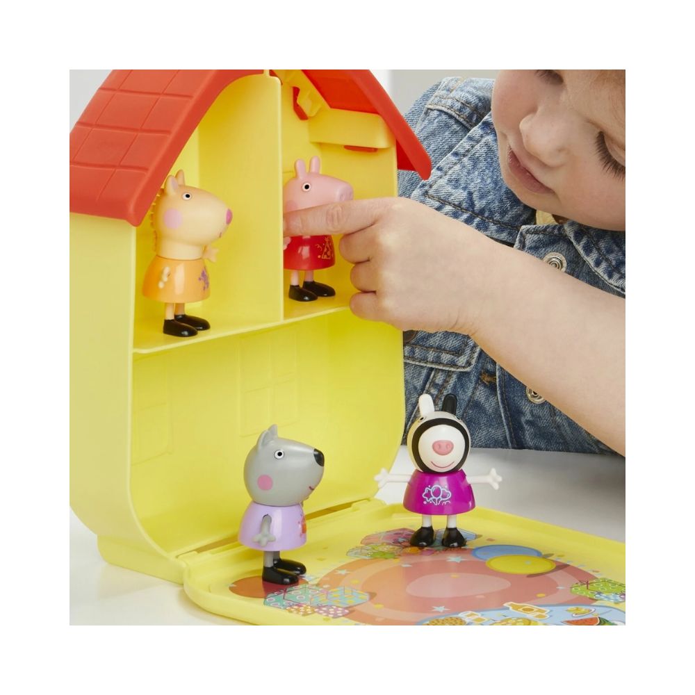 Peppa Pig Party Carry Case Θήκη Με 4 Φιγούρες, F8888 - Peppa Pig