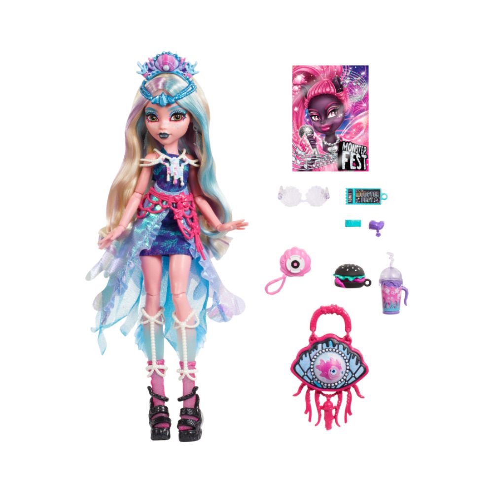 Monster High - Lagoona Blue Κούκλα With Glam Monster Fest Outfit, HXH82 - Monster High