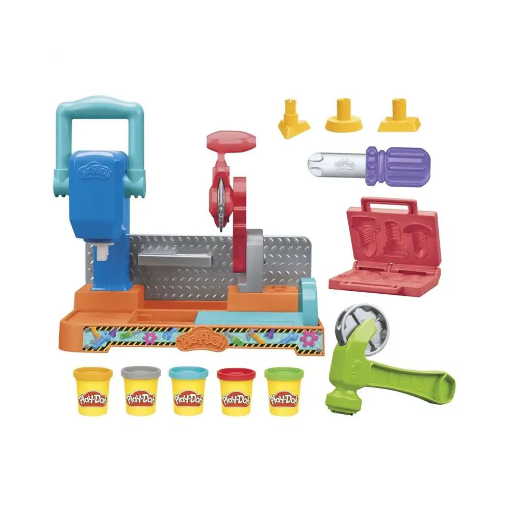 Play-Doh Stamp N Saw Toll Bench, F9141 - Play-Doh