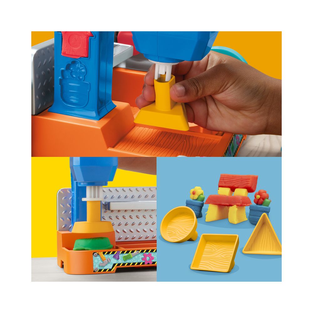 Play-Doh Stamp N Saw Toll Bench, F9141 - Play-Doh