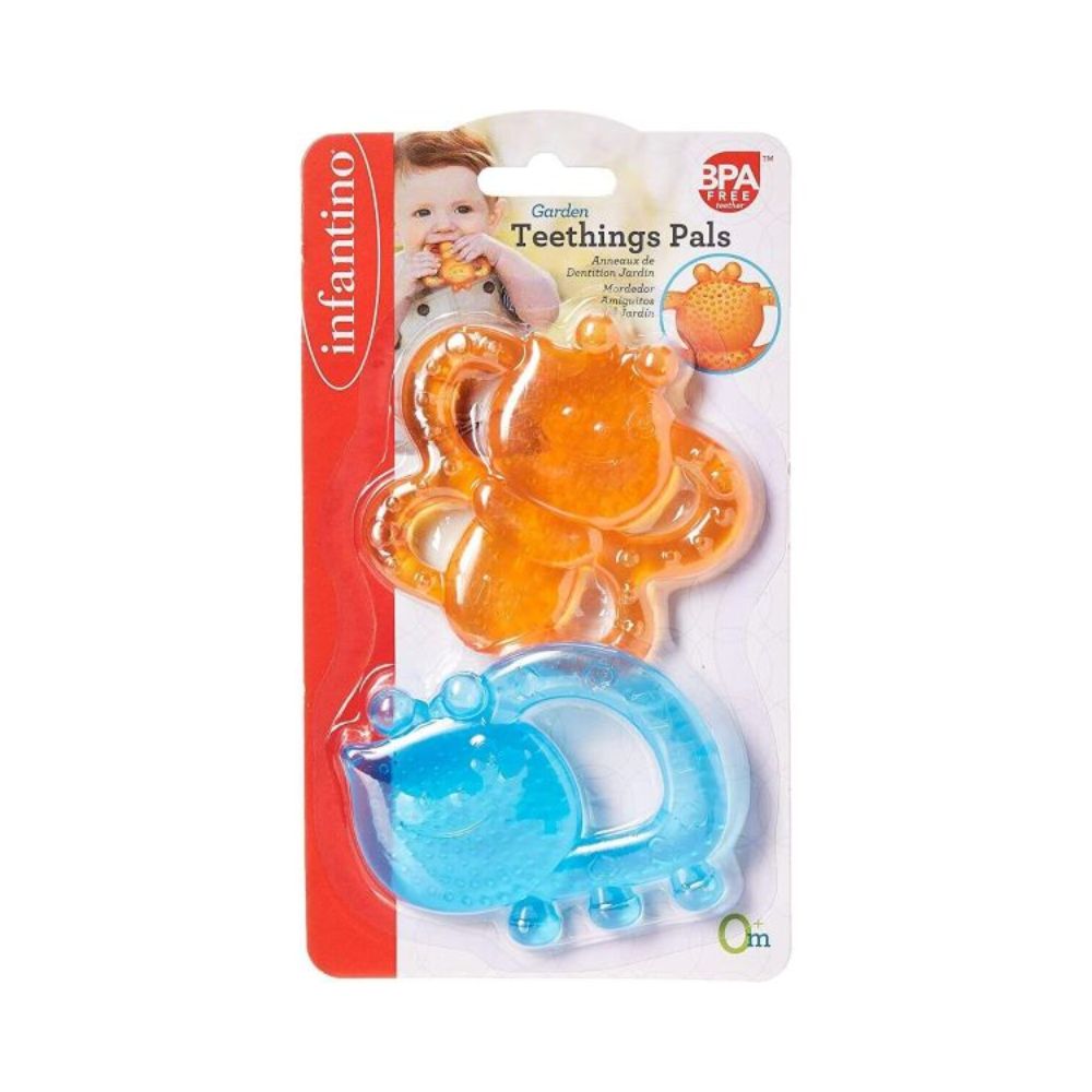 Infantino Μασητικά σετ 2 τεμ. Garden Teething Pals, B-930-216276-00 - Infantino