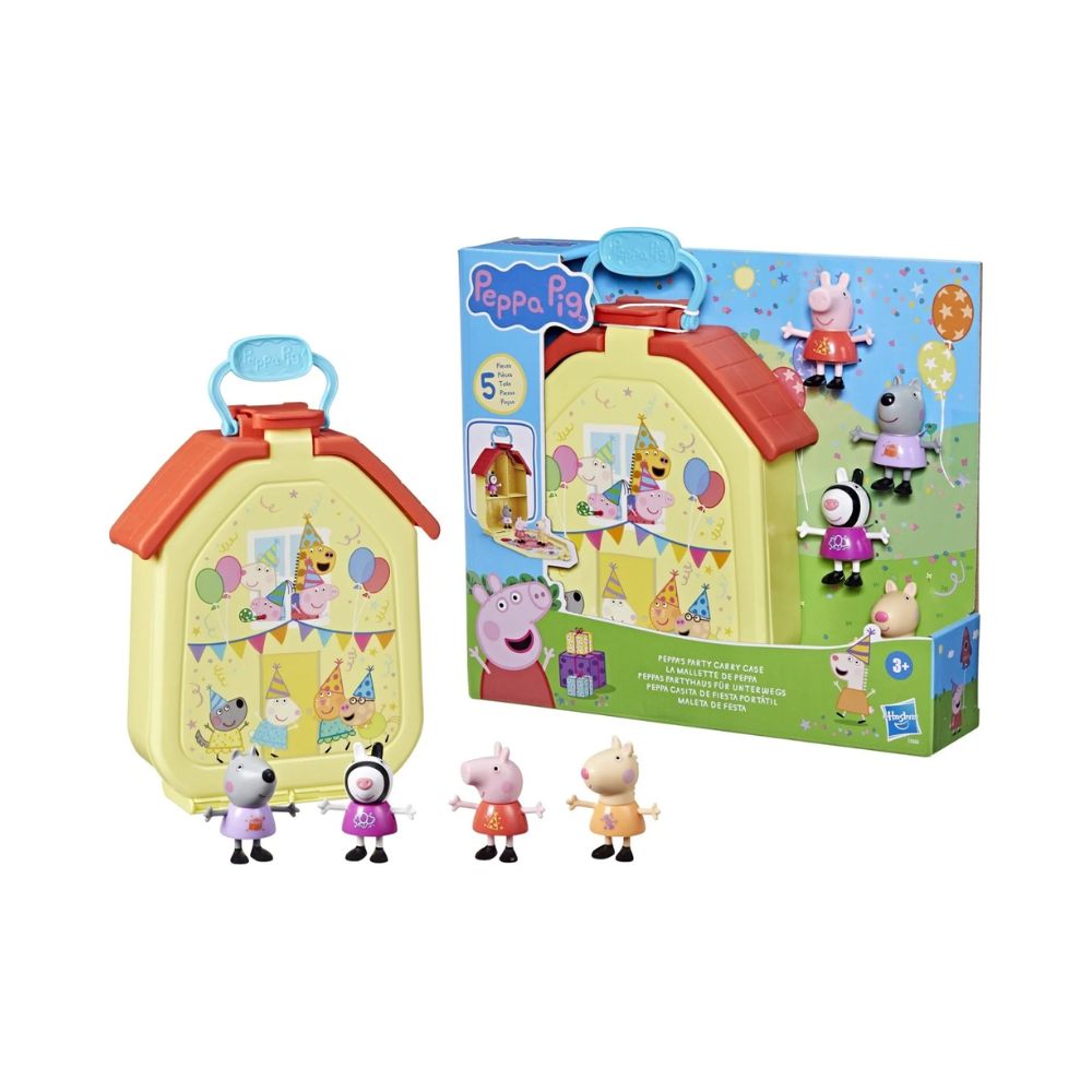 Peppa Pig Party Carry Case Θήκη Με 4 Φιγούρες, F8888 - Peppa Pig