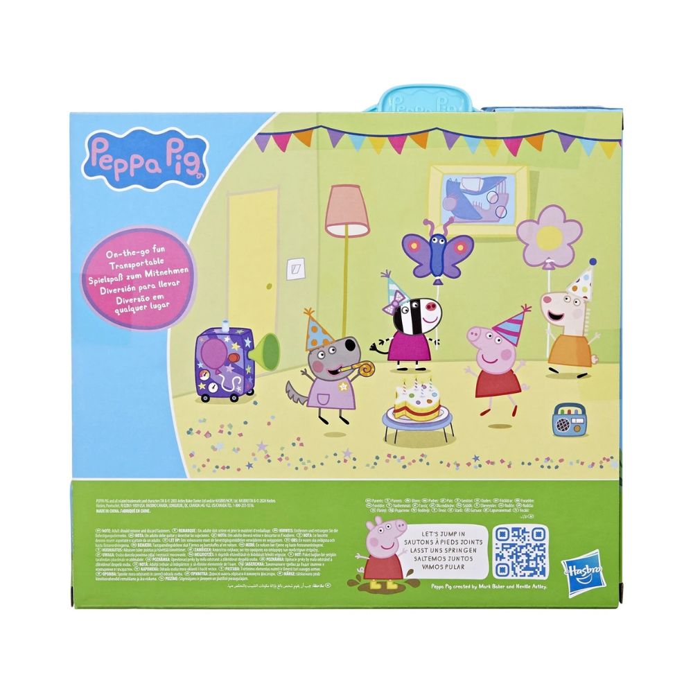 Peppa Pig Party Carry Case Θήκη Με 4 Φιγούρες, F8888 - Peppa Pig