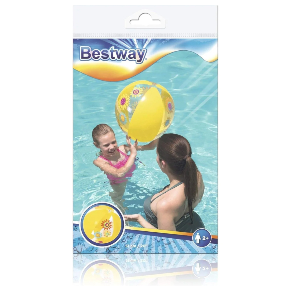 Bestway Μπάλα Θαλάσσης 51Εκ. (3Χρώματα) - 1 Τμχ 31036 - 