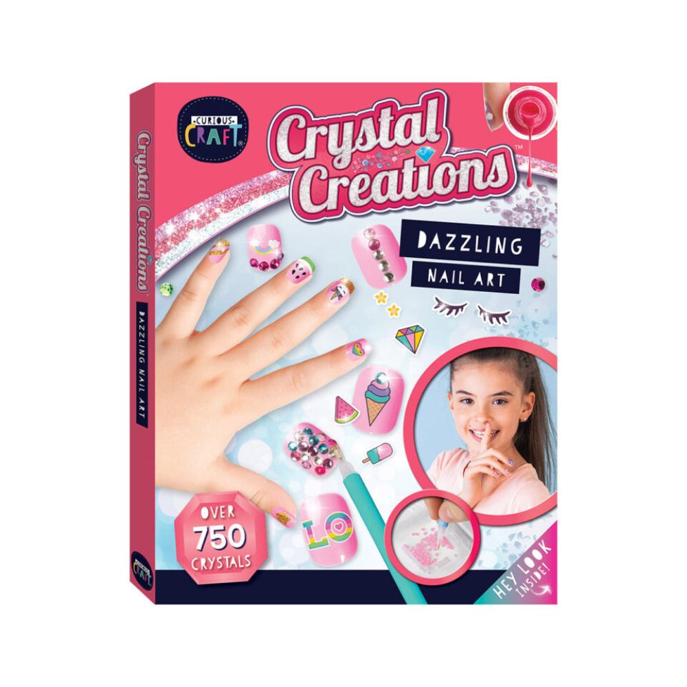 Curious Craft Crystal Creations: Dazzling Nail Art - Hinkler