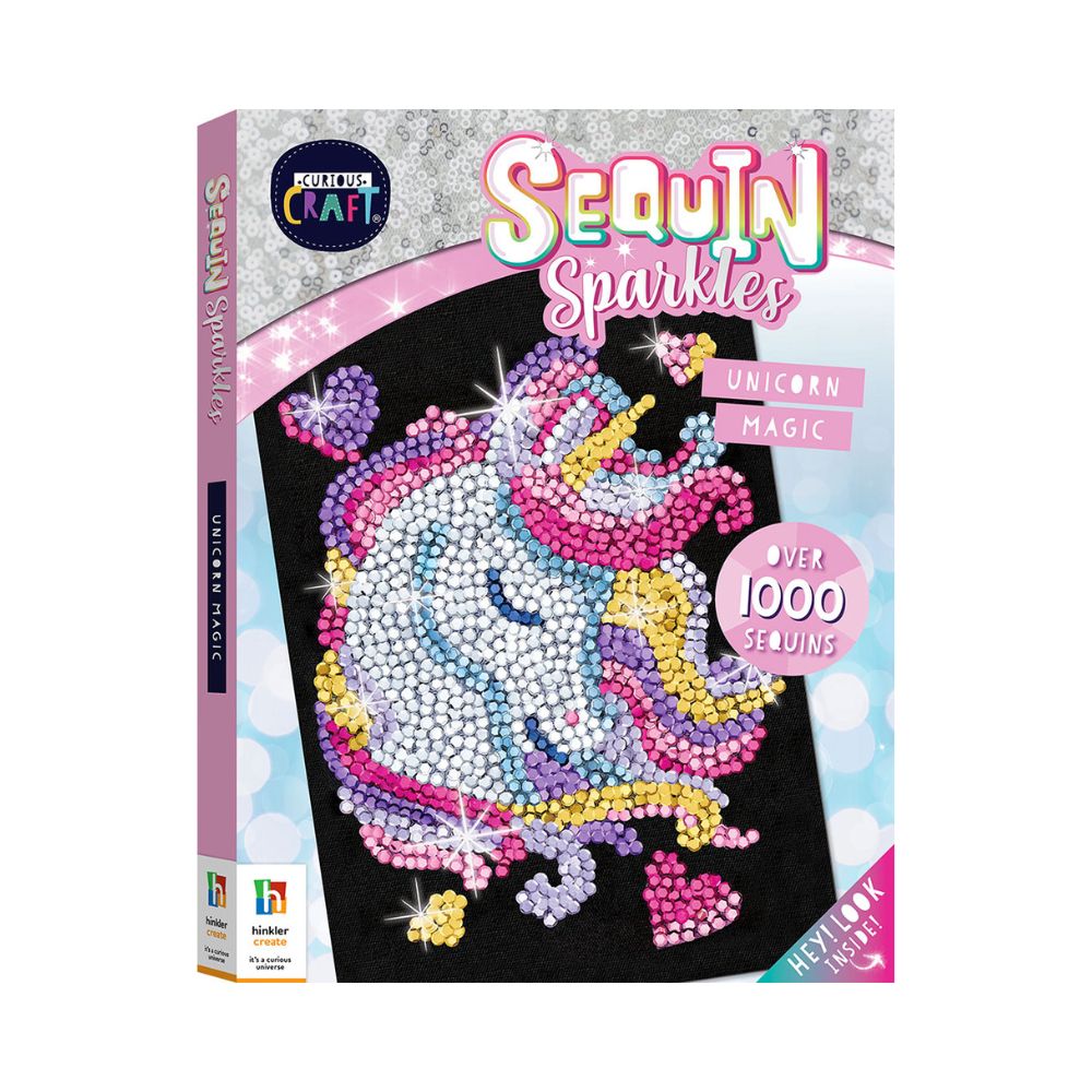 Curious Craft Sequin Sparkles: Unicorn Magic - Hinkler