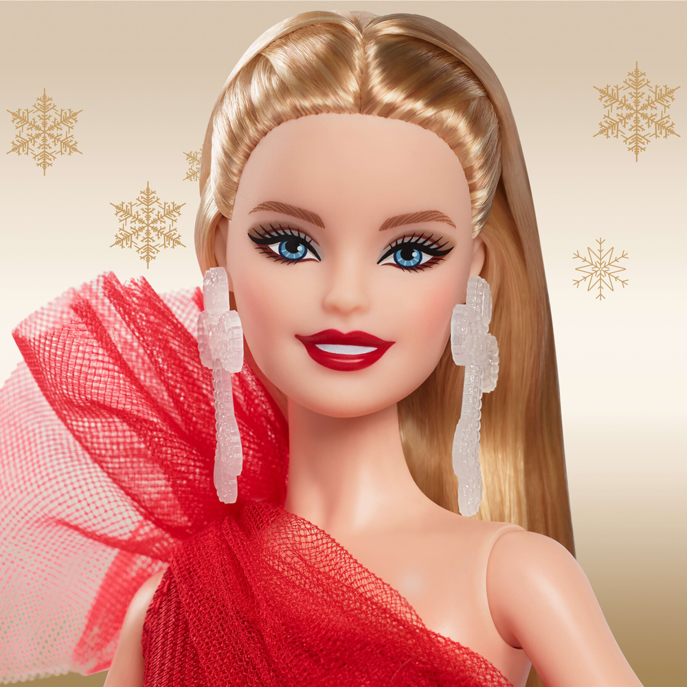 Mattel Barbie Συλλεκτική Barbie, 2024 Holiday Barbie Fashion Doll HRM61 - Barbie