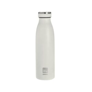 Ecolife μεταλλικό μπουκάλι θερμός 500ml white slim - Ecolife
