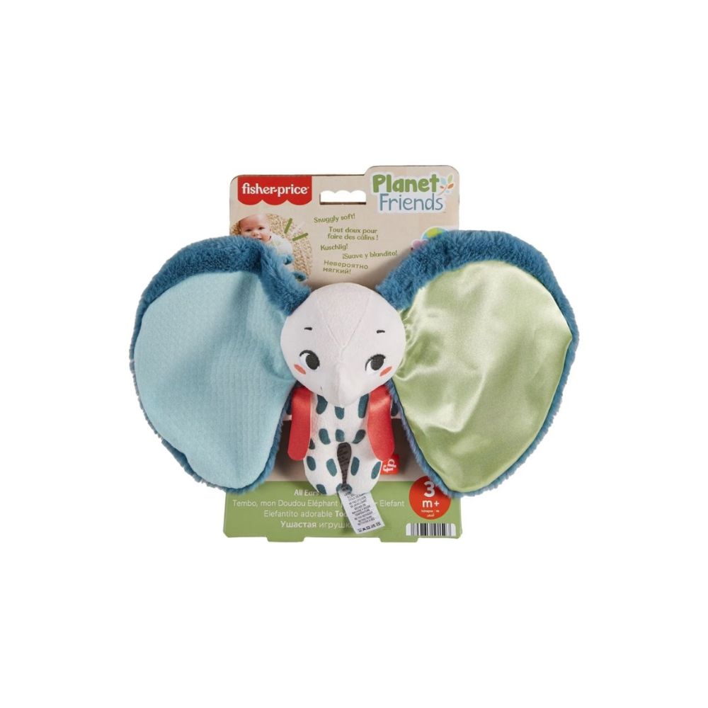 Mattel fisher-price planet firends all ears lovey elephant μαλακό ελεφαντάκι, HKD63 - Fisher-Price